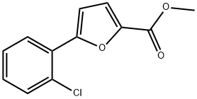 5-(2-CHLOROPHENYL)FURAN-2-CARBOXYLIC ACID METHYL ESTER 结构式