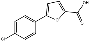 5-(4-氯苯基)-2-呋喃甲酸 结构式