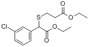 ethyl 3-(1-(3-chlorophenyl)-2-ethoxy-2-oxoethylthio)propanoate 结构式