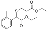 ethyl 3-(2-ethoxy-2-oxo-1-o-tolylethylthio)propanoate 结构式