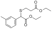 ethyl 3-(2-ethoxy-2-oxo-1-m-tolylethylthio)propanoate 结构式