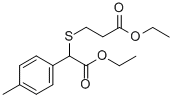 ethyl 3-(2-ethoxy-2-oxo-1-p-tolylethylthio)propanoate 结构式