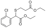 ethyl 3-(1-(2-chlorophenyl)-2-ethoxy-2-oxoethylthio)propanoate 结构式