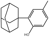 2--(1-金刚烷基)-4-甲基-苯酚 结构式