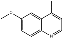 6-甲氧基-4-甲基喹啉 结构式