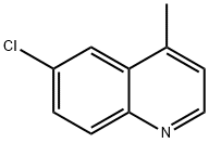 6-氯-4-甲基喹啉 结构式