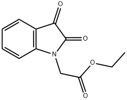 2,3-二氢-2,3-二氧代-1H-吲哚-1-乙酸乙酯 结构式