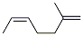 (5Z)-2-Methyl-1,5-heptadiene 结构式