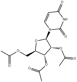 2',3',5'-三乙酰尿苷 结构式
