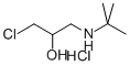 1-叔丁基氨基-3-氯-2-丙醇盐酸盐 结构式