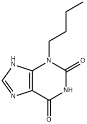 3-Butyl-3,7-dihydro-1H-purine-2,6-dione 结构式