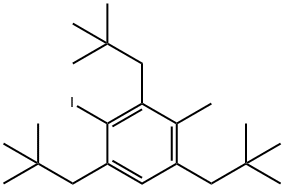 2-Iodo-4-methyl-1,3,5-trineopentylbenzene 结构式