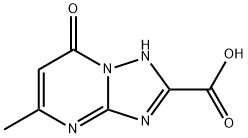 5-甲基-7-氧代-3,7-二氢-[1,2,4]三唑并[1,5-A]嘧啶-2-羧酸 结构式