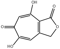 5,8-Dihydroxy-1H-cyclohepta[c]furan-1,6(3H)-dione 结构式