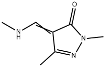 3H-Pyrazol-3-one,  2,4-dihydro-2,5-dimethyl-4-[(methylamino)methylene]- 结构式