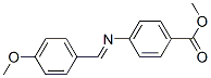 methyl 4-[[(4-methoxyphenyl)methylene-]amino]benzoate  结构式