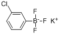 (3-氯苯基)三氟硼酸钾 结构式