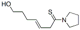 Pyrrolidine,  1-(7-hydroxy-1-thioxo-3-heptenyl)-  (9CI) 结构式