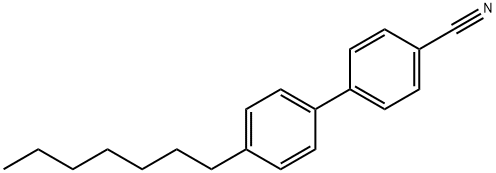 4-庚基-4'-氰基联苯 结构式