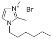 1-己基-2,3-二甲基溴化咪唑 结构式