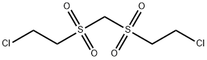 1,1-bis(2-chloroethylsulphonyl)methane  结构式