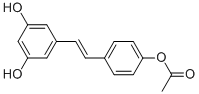 4'-乙酰氧基白藜芦醇 结构式