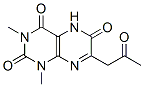 2,4,6(3H)-Pteridinetrione,  1,5-dihydro-1,3-dimethyl-7-(2-oxopropyl)- 结构式