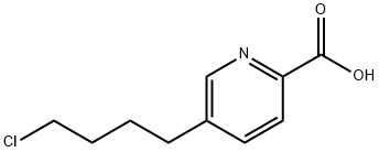 5-(4-chlorobutyl)pyridine-2-carboxylic acid 结构式