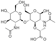N-Acetyl-D-glucosaminyl-(1-4)-N-acetylmuramic Acid 结构式