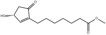 (R)-(+)-3-羟基-5-氧代-1-环戊烯基-1-己酸甲酯 结构式