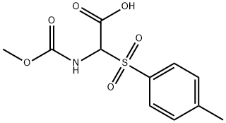 [(methoxycarbonyl)amino][(4-methylphenyl)sulphonyl]acetic acid 结构式