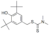 3,5-Di-t-butyl-4-hydroxybenzyl N,N-dimethyldithiocarbamate 结构式