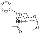 Methyl 3-Acetamido-4,6-O-benzylidene-2,3-dideoxy-α-D-arabino -hexopyranoside 结构式