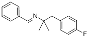 N-苯亚甲基-1,1-二甲基-2-(4-氟苯基)乙酰胺 结构式