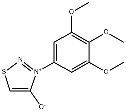 3-(3,4,5-Trimethoxyphenyl)-1,2,3-thiadiazol-3-ium-4-olate 结构式