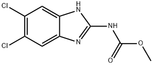 METHYL 5,6-DICHLORO-1H-BENZO[D]IMIDAZOL-2-YLCARBAMATE 结构式