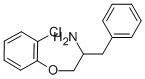 1-BENZYL-2-(2-CHLOROPHENOXY)ETHYLAMINE 结构式