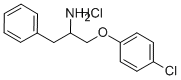 ALPHA-[(4-CHLOROPHENOXY)METHYL]-BENZENEETHANAMINE HYDROCHLORIDE 结构式