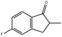 2-甲基-5-氟茚满酮 结构式