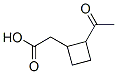 Cyclobutaneacetic acid, 2-acetyl- (9CI) 结构式