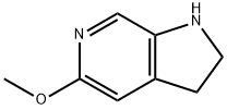 2,3-二氢-5-甲氧基-1H-吡咯[2,3-C]吡啶 结构式