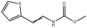 Carbamic  acid,  [2-(2-thienyl)ethenyl]-,  methyl  ester  (9CI) 结构式