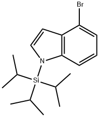 4-溴-1-(三异丙基硅基)-1H-吲哚 结构式