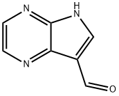 5H-吡咯并[2,3-B]吡嗪-7-甲醛 结构式