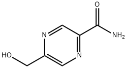 5-(羟基甲基)-2-吡嗪甲酰胺 结构式