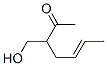 5-Hepten-2-one, 3-(hydroxymethyl)- (9CI) 结构式
