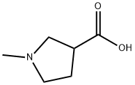 1-甲基吡咯烷-3-羧酸 结构式
