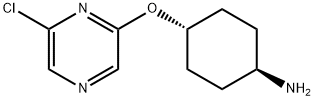 2-CHLORO-6-(4-TRANS-AMINOCYCLOHEXYLOXY)PYRAZINE 结构式