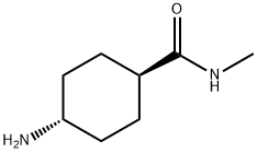 反式-4-氨基-N-甲基-环己甲酰胺 结构式