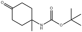 叔-丁基 N-(1-甲基-4-氧亚基环己基)氨基甲酯 结构式
